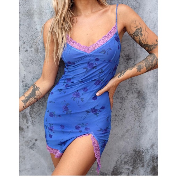 NWT Motel Coti Dress Lilac Rose Cami - Picture 2 of 4